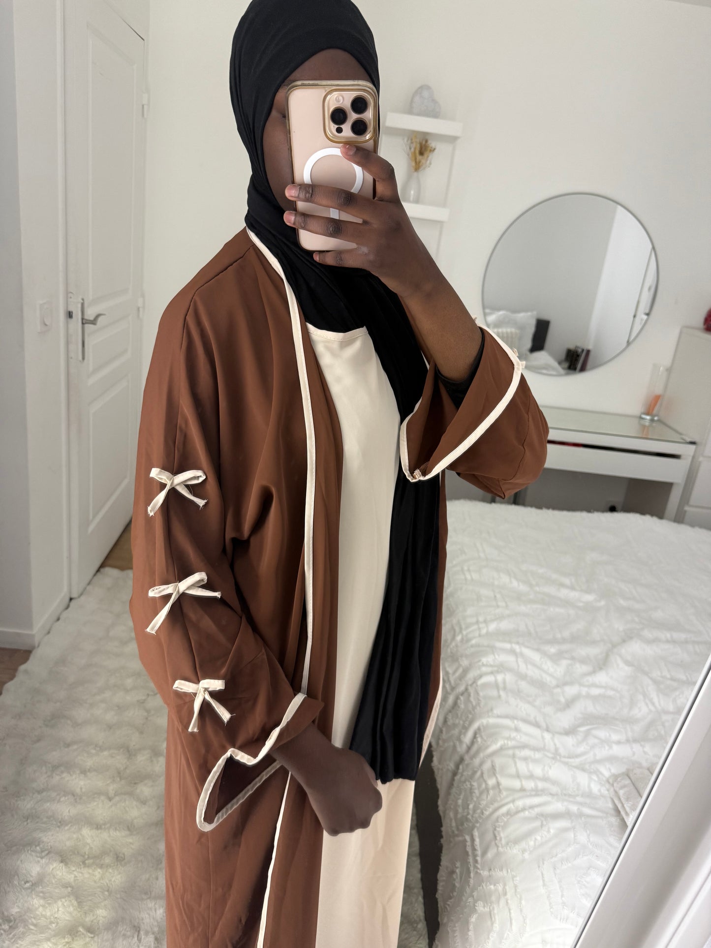 Abaya kimono TIYA Marron