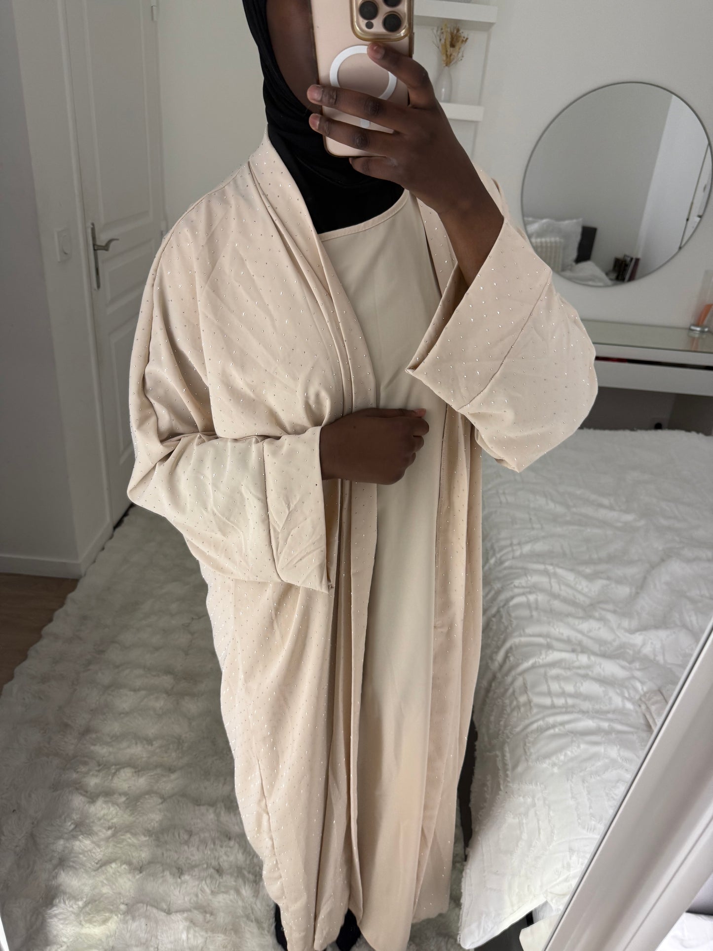 Abaya kimono STAR Beige