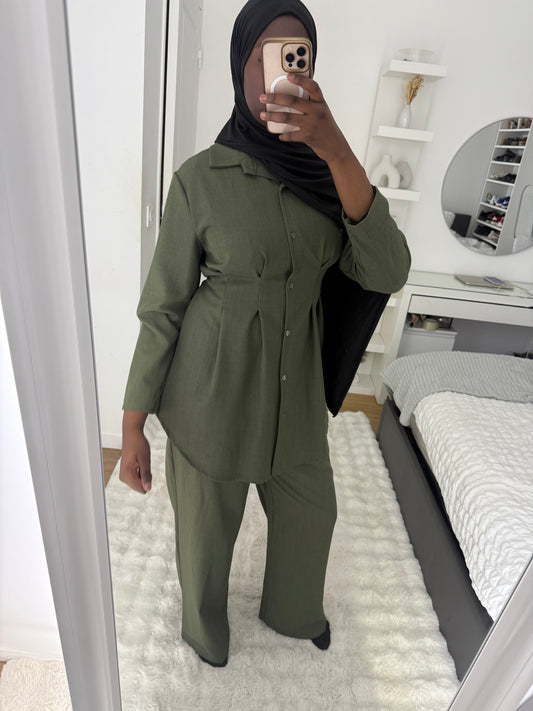 Ensemble MAY Vert kaki