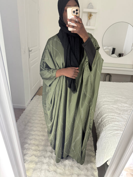 Abaya DIANA Vert kaki