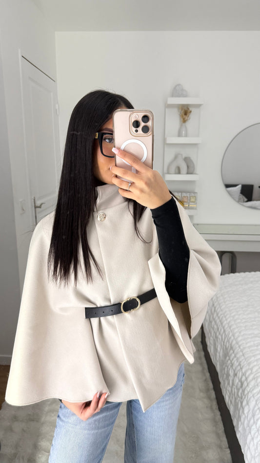 Cape cintré beige