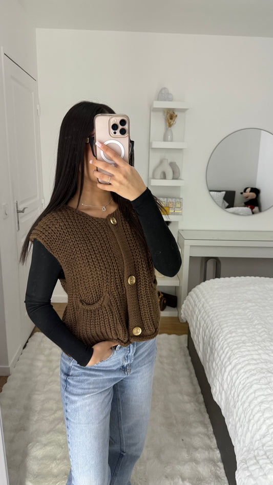 Cardigan marron