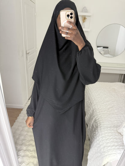 Abaya Khimar Noir